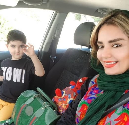 سپیده خداوردی + پسرش